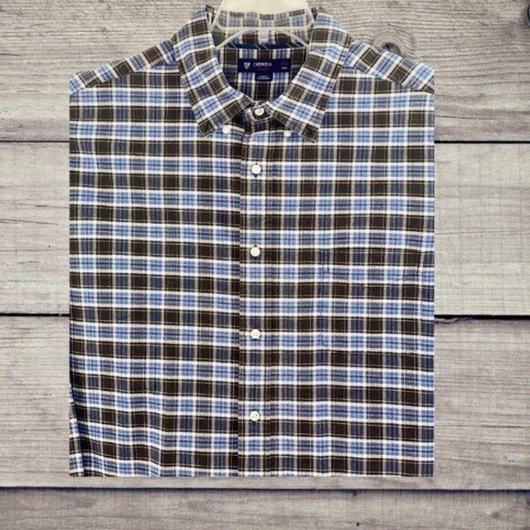 Cremieux Classics Men's Shirt Size XXL Blue Plaid  Button Down Long Sleeve - Picture 4 of 12